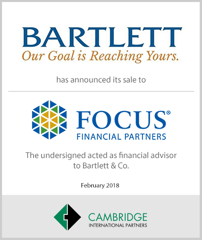 Bartlett Joins Focus Financial