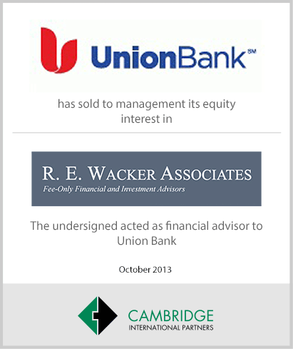 Union Bank - R.E. Wacker