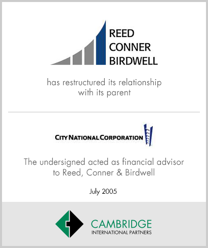 Reed Connor Birdwell - City National